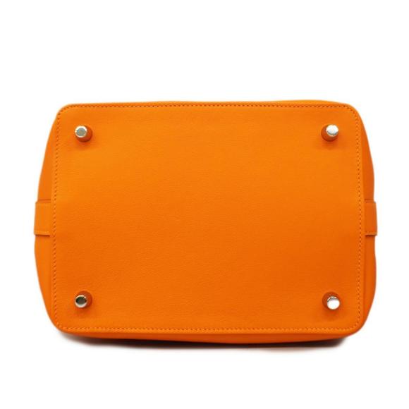 Hermes Handbag Tool Box 20 □N Engraved Swift Orange Ladies - Picture 3 of 13